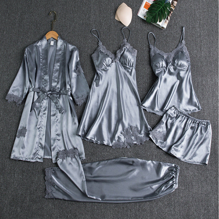 Rosanne | Elegant Five-Piece Pyjama Set