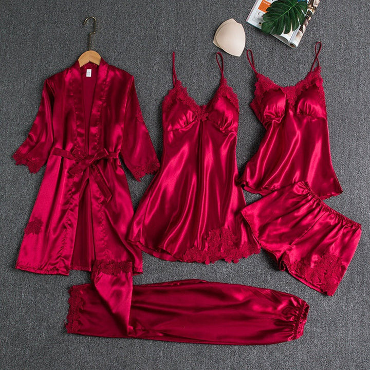 Rosanne | Elegant Five-Piece Pyjama Set