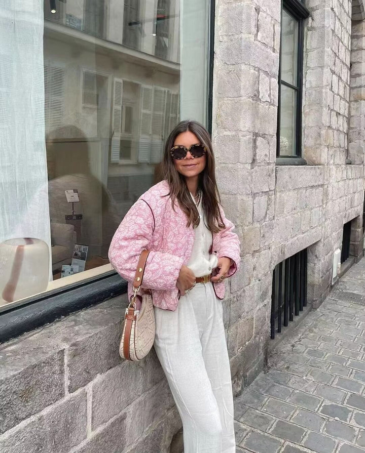 Pink | Pink Summer Jacket with Print