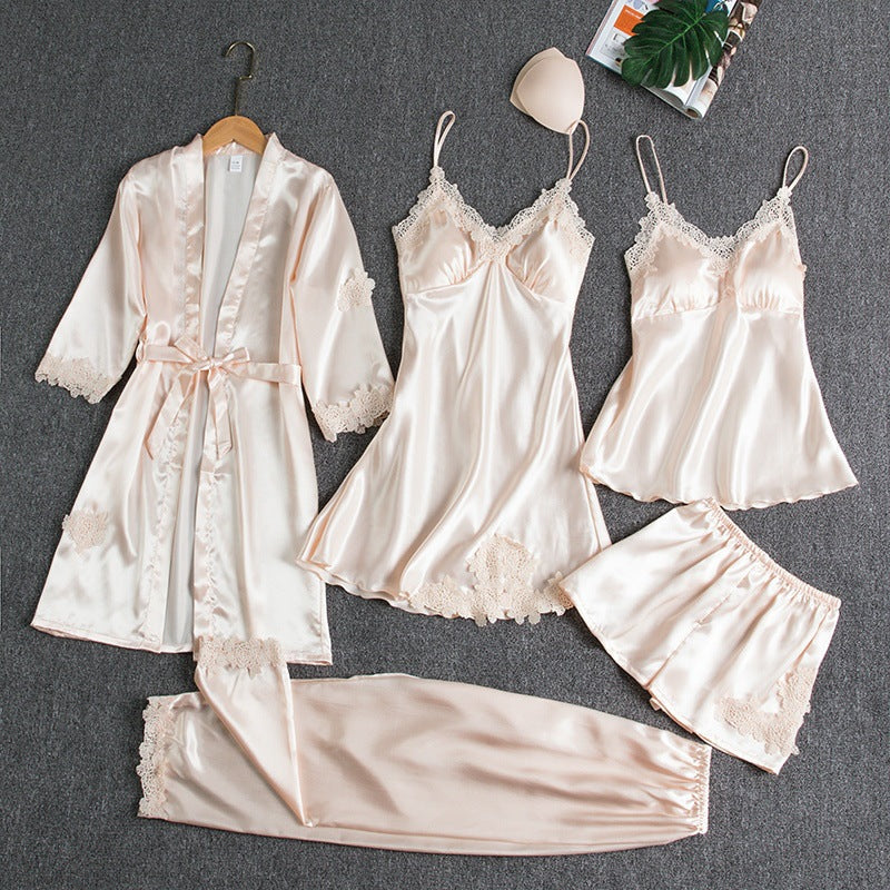 Rosanne | Elegant Five-Piece Pyjama Set