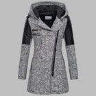 Long Winter Coat with Hood for Women