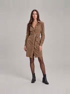 Modern Wrap Dress in Suede Look for Women – Rinske
