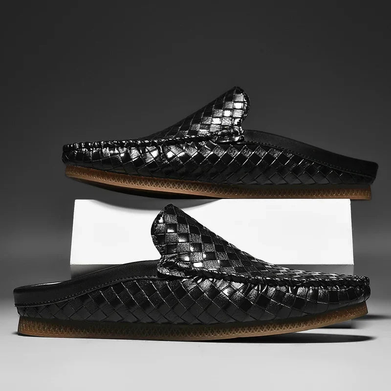 Nicholson Woven Leather Slide