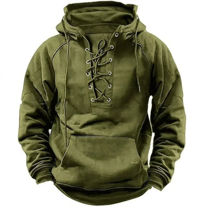 Men’s Hoodie | Lace Up Front Design