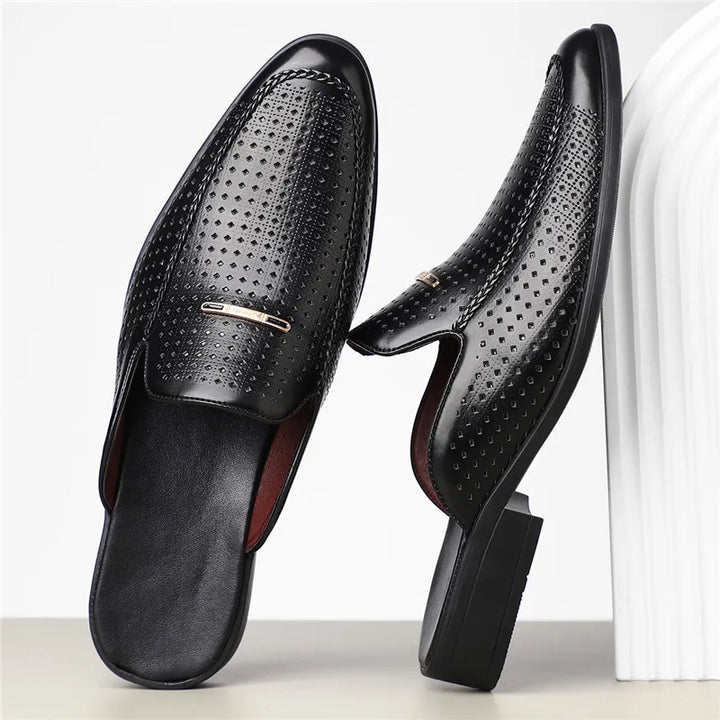 Tyler Perforated Leather Mule