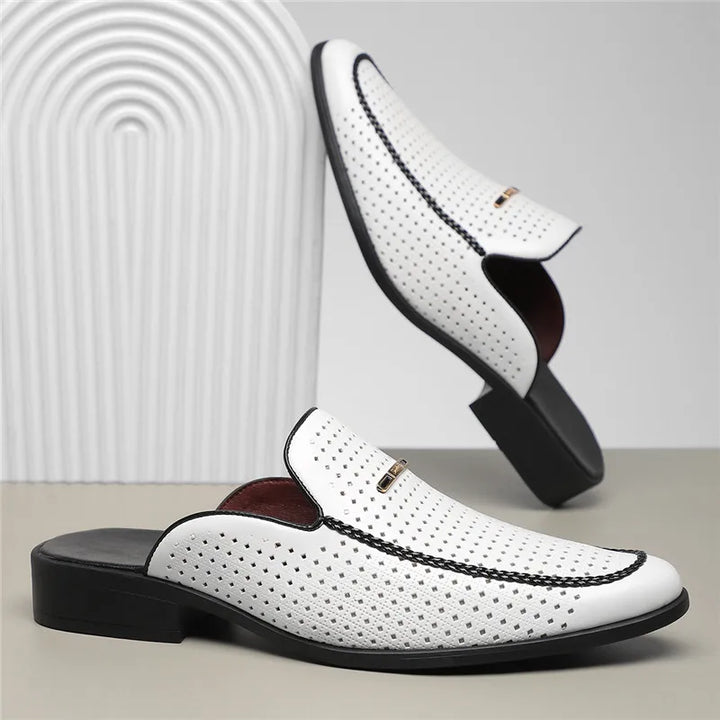 Tyler Perforated Leather Mule