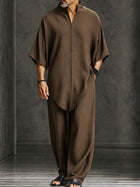 Leopold | Men's Relaxed Asymmetric Hem Two-Piece Set