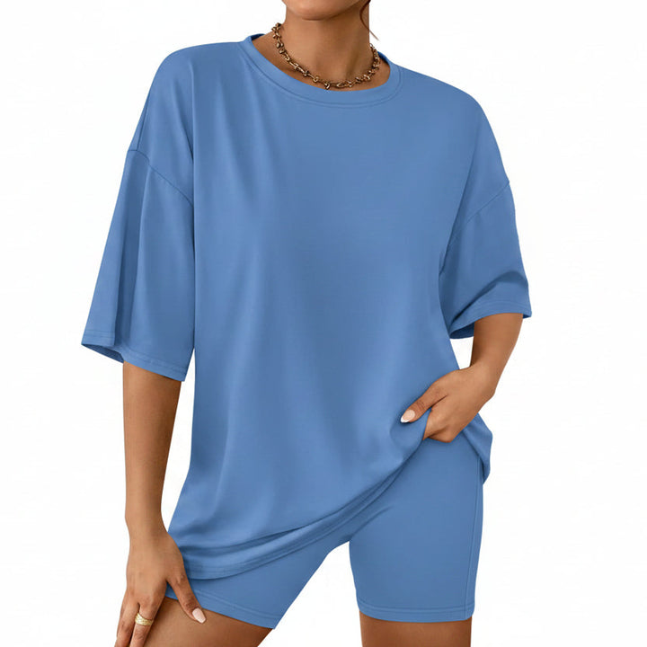 Oversized Tee And Biker Shorts Set
