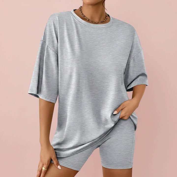 Oversized Tee And Biker Shorts Set