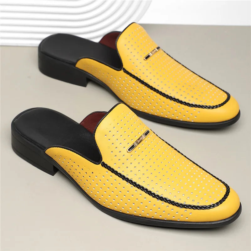 Tyler Perforated Leather Mule