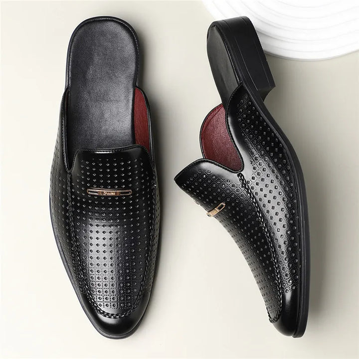 Tyler Perforated Leather Mule