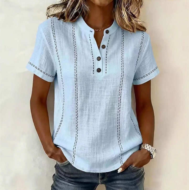 Elira | Everyday Textured Button Top