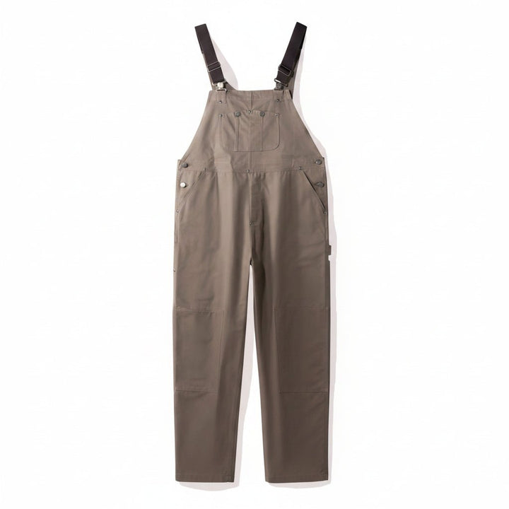 Camel Straight-Leg Bib Overalls for Women