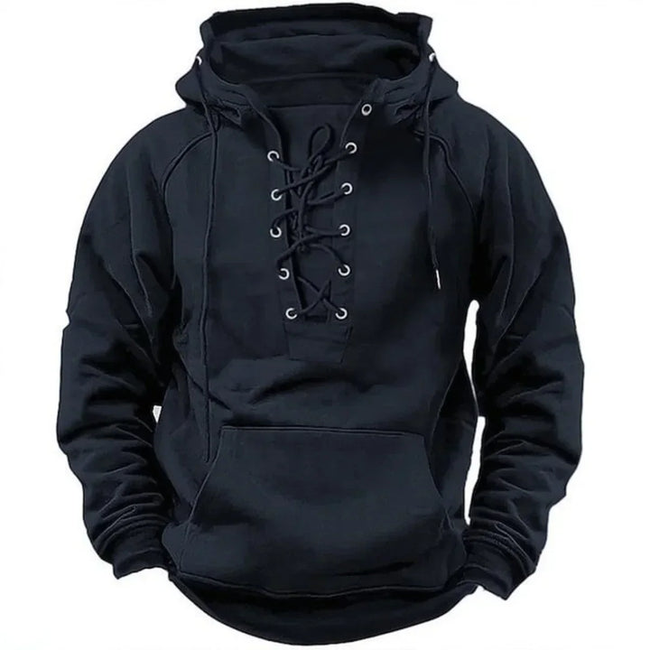 Men’s Hoodie | Lace Up Front Design