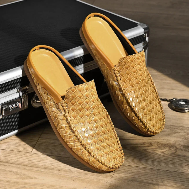 Nicholson Woven Leather Slide