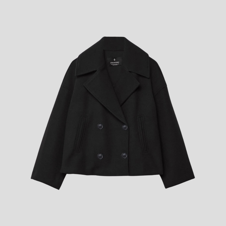 Chic Double-Breasted Short Coat