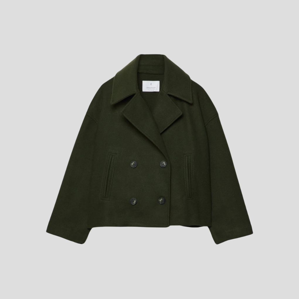 Chic Double-Breasted Short Coat