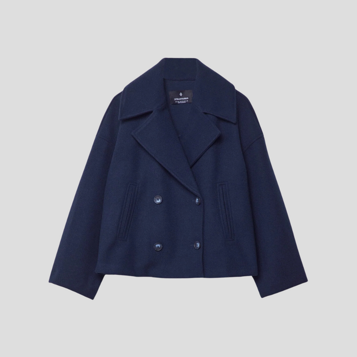 Chic Double-Breasted Short Coat
