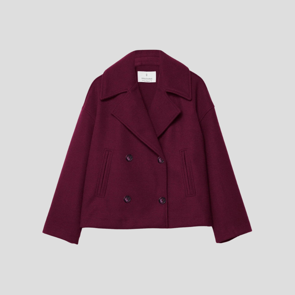 Chic Double-Breasted Short Coat