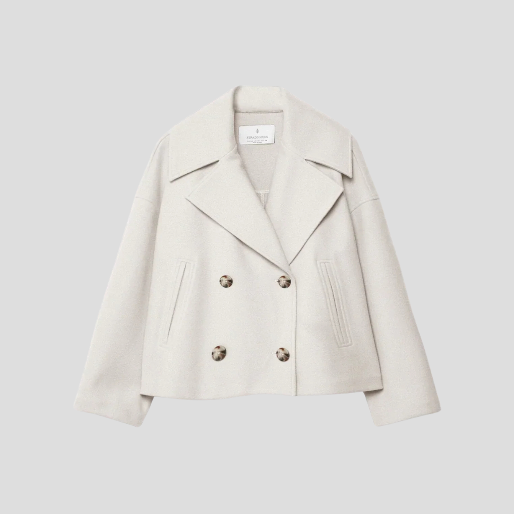 Chic Double-Breasted Short Coat