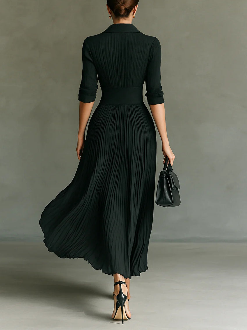 Women’s Dress | Lapel Neckline Maxi