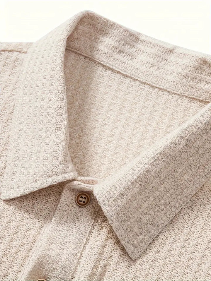 Men’s Polo Shirt | Solid Textured Design
