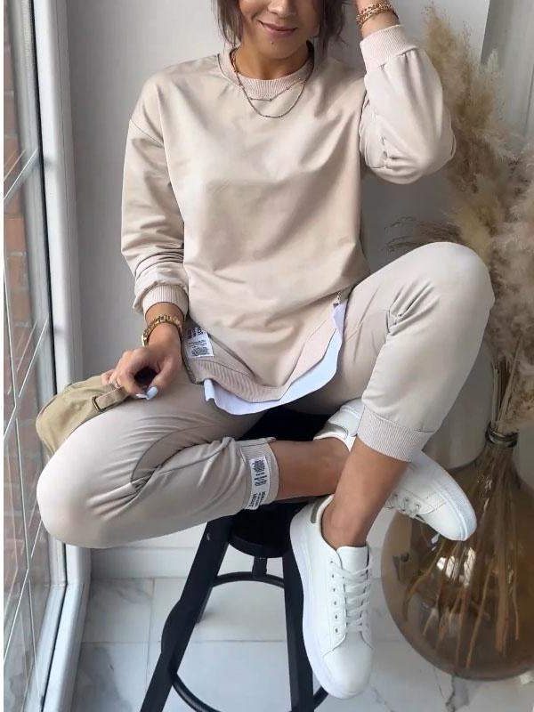 Angelika | Oversized Loungewear Set with Crew Neck for Women
