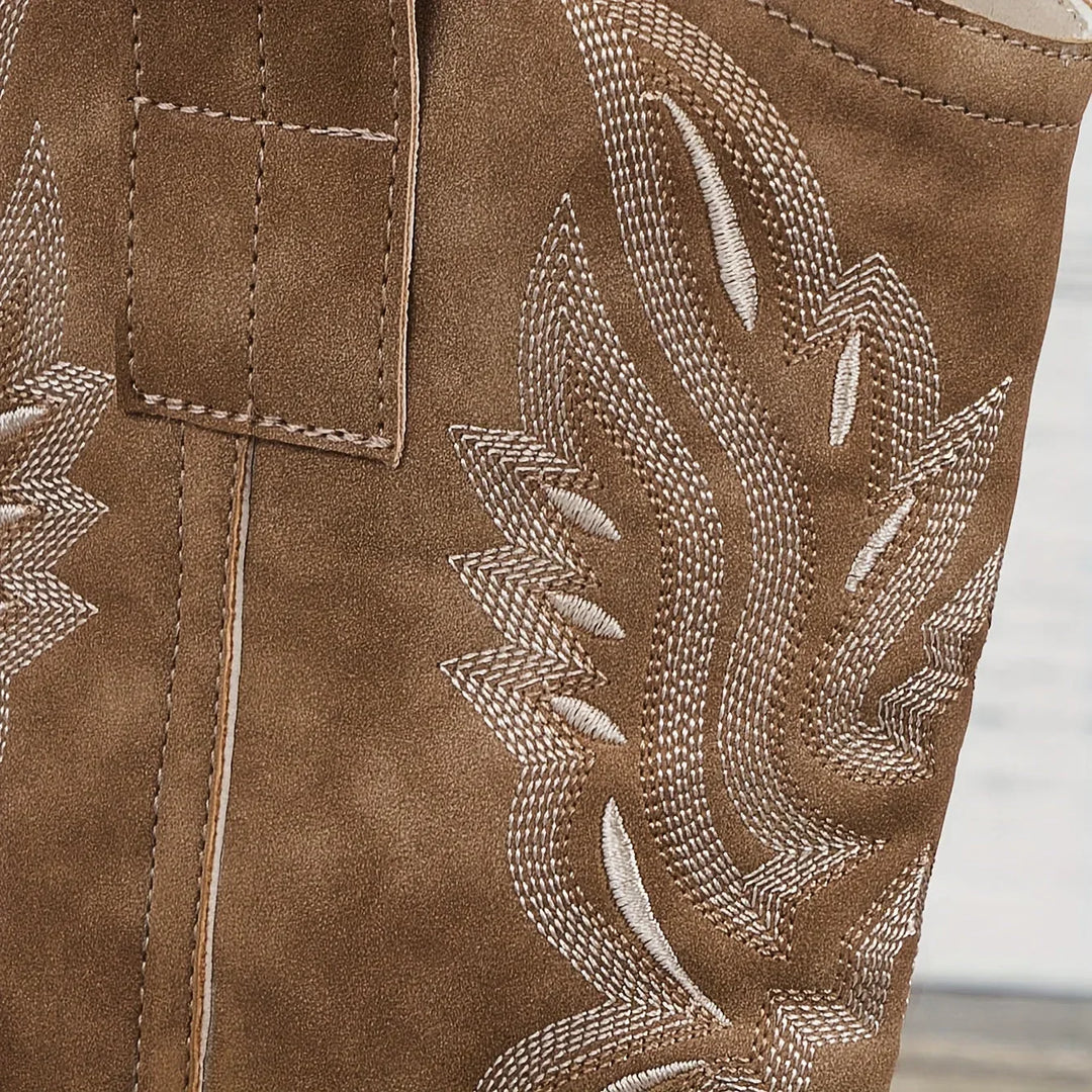 Boots For Women | Western Stacked Heel Pull-On