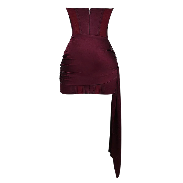 Harlow | Draped Sweetheart Bodycon Mini Dress