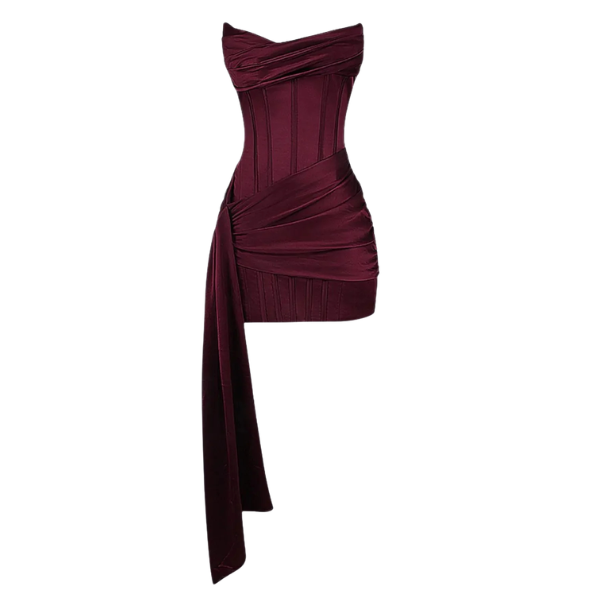 Harlow | Draped Sweetheart Bodycon Mini Dress