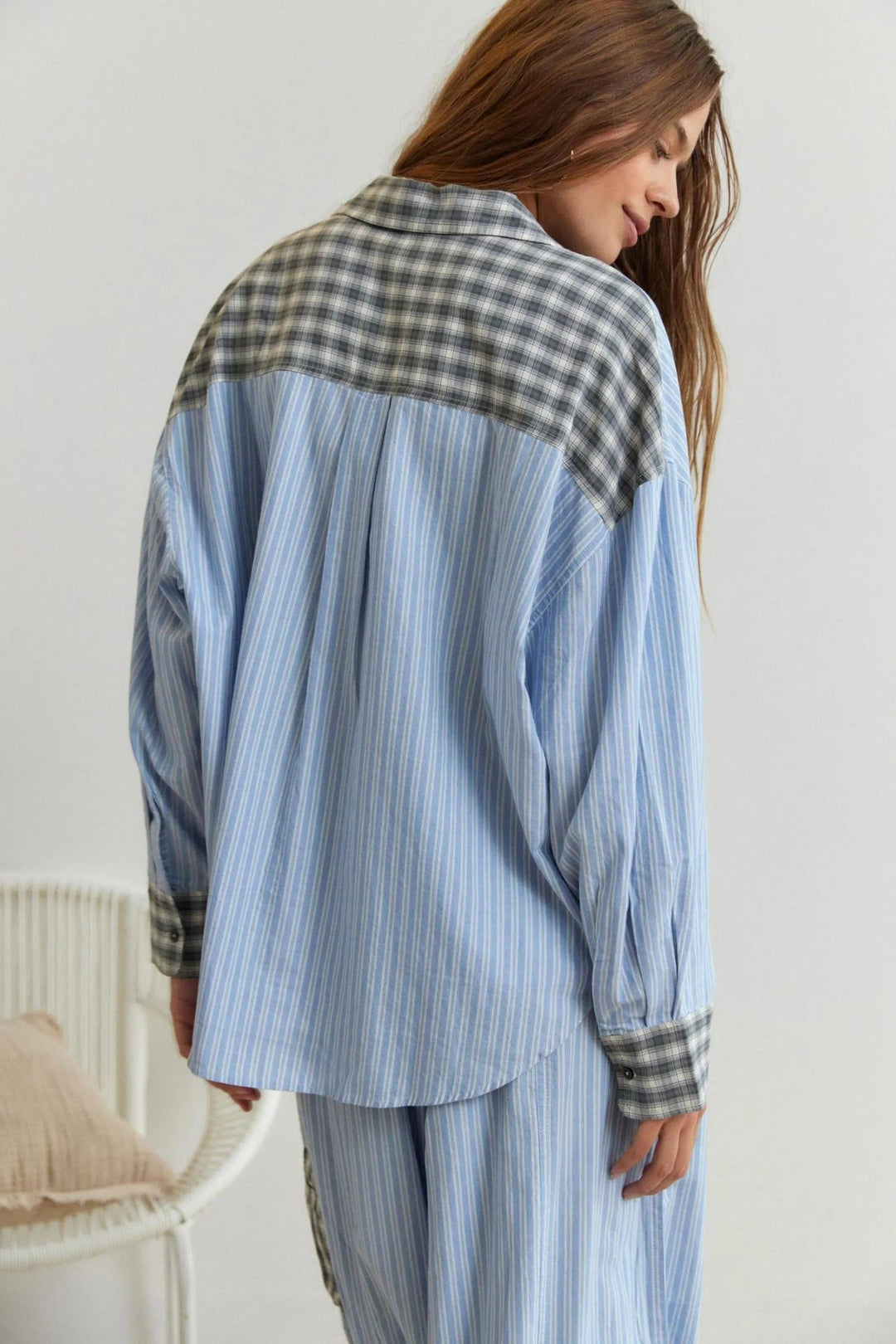Fenella | Oversized Pajama Set with Button-Up for Women