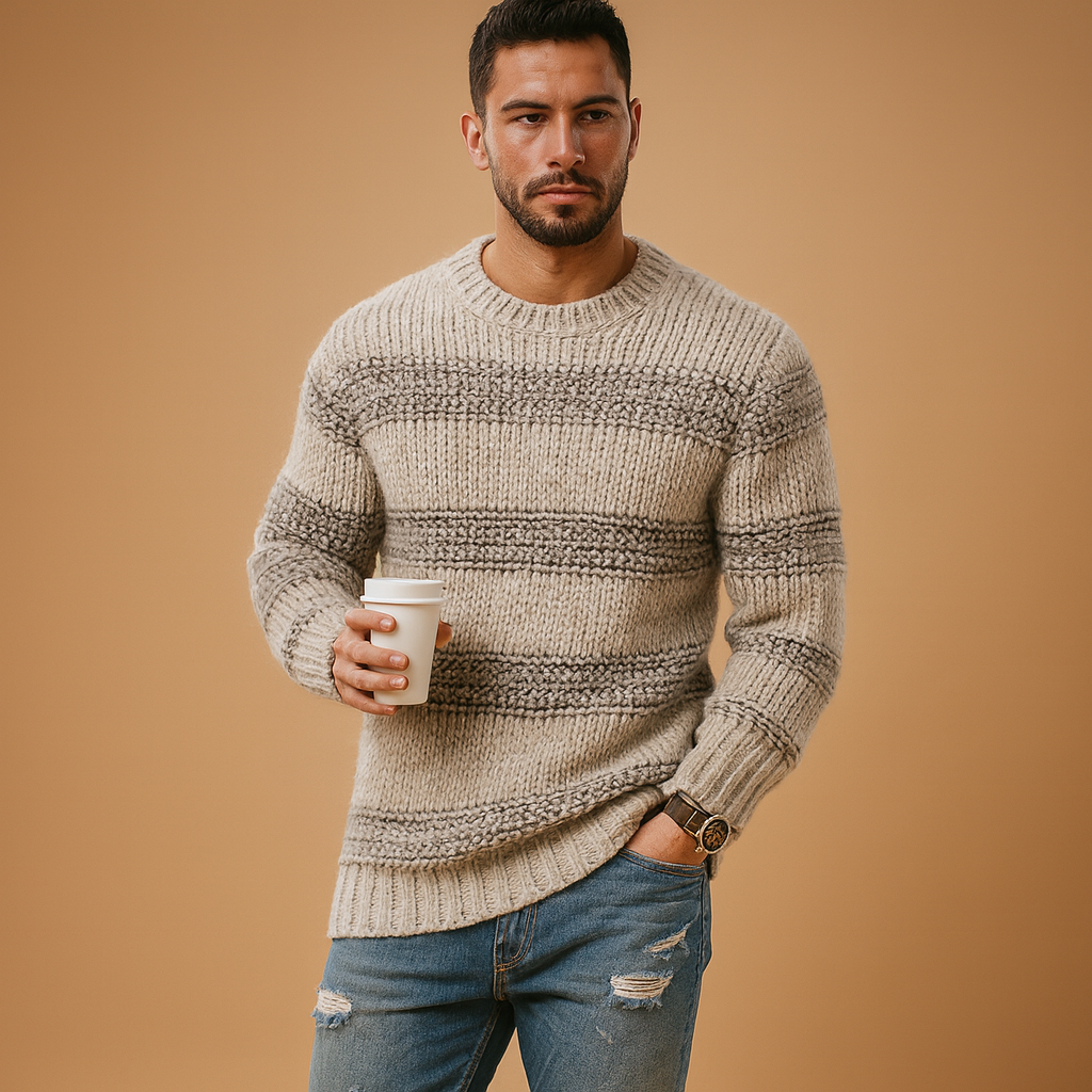 Knitted Norwegian Sweater for Men | Joris