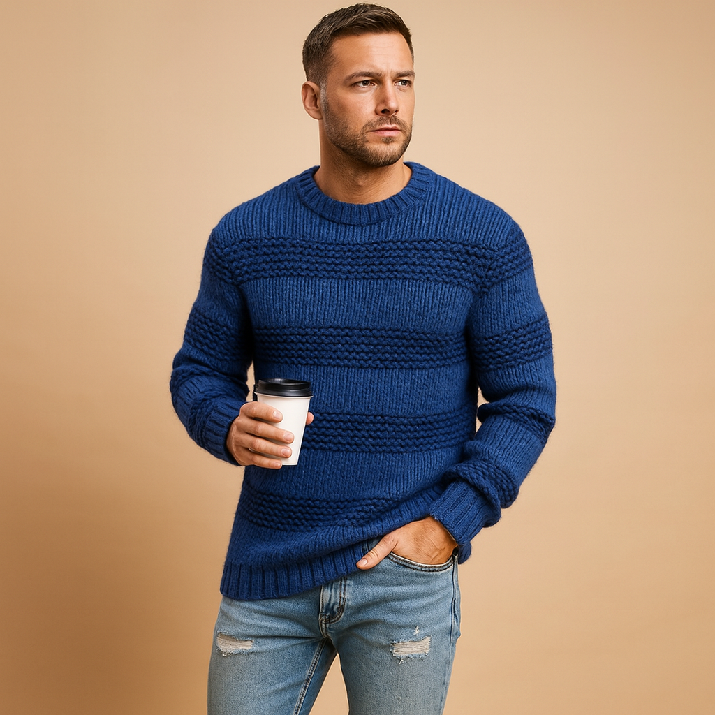 Knitted Norwegian Sweater for Men | Joris
