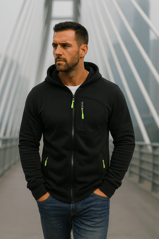 Drax | Hoodie Full Zip Fleece Lined Sweatshirt