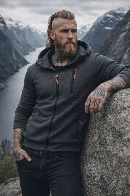 Drax | Hoodie Full Zip Fleece Lined Sweatshirt