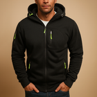 Men's hoodie with zipper and hood | Bram