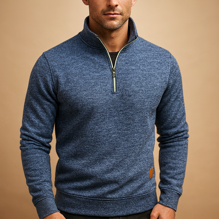 Comfortable zip sweater for men | Cas