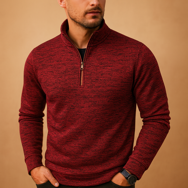 Comfortable zip sweater for men | Cas