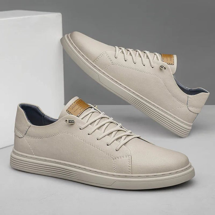Hicham | Leather Lace-Up Oxford Sneakers for Women