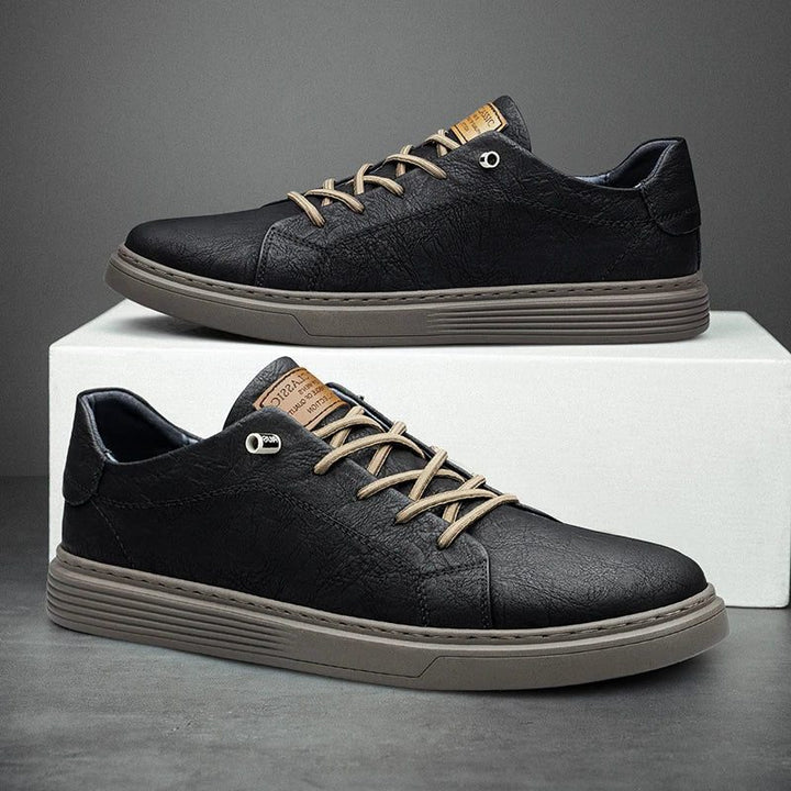 Hicham | Leather Lace-Up Oxford Sneakers for Women