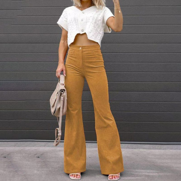Klara | High Waist Wide Leg Bellbottom Jeans for Women