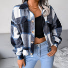 Lavanya | Plaid Oversized Shacket with Button Front for Women