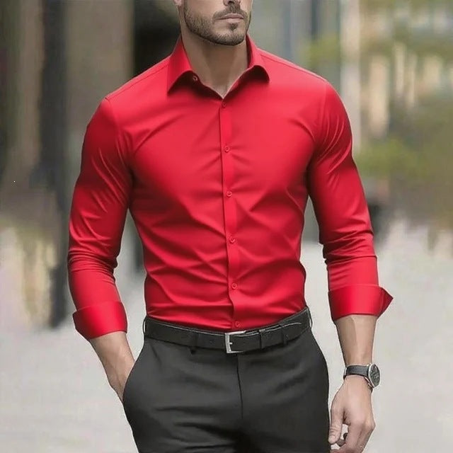 Lorcan | Dress Shirt Wrinkle Free Formal Business Long Sleeve