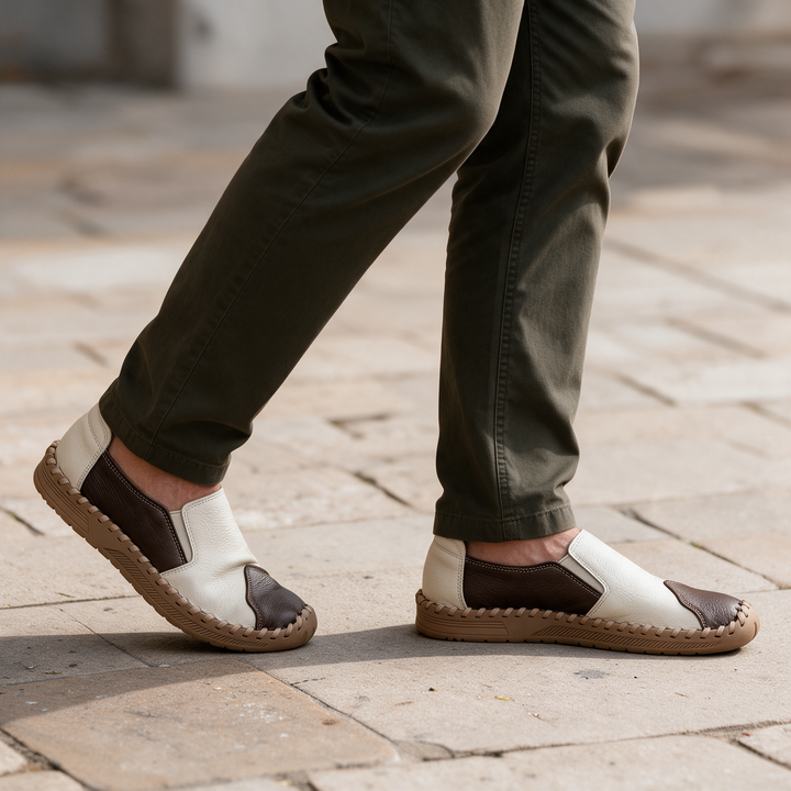 Alderton | Loafers Leather Slip On Orthopedic Hand Stitched