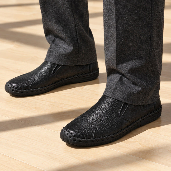 Alderton | Loafers Leather Slip On Orthopedic Hand Stitched