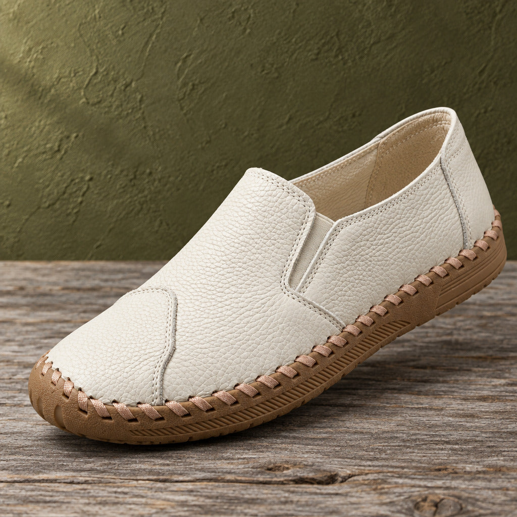 Alderton | Loafers Leather Slip On Orthopedic Hand Stitched