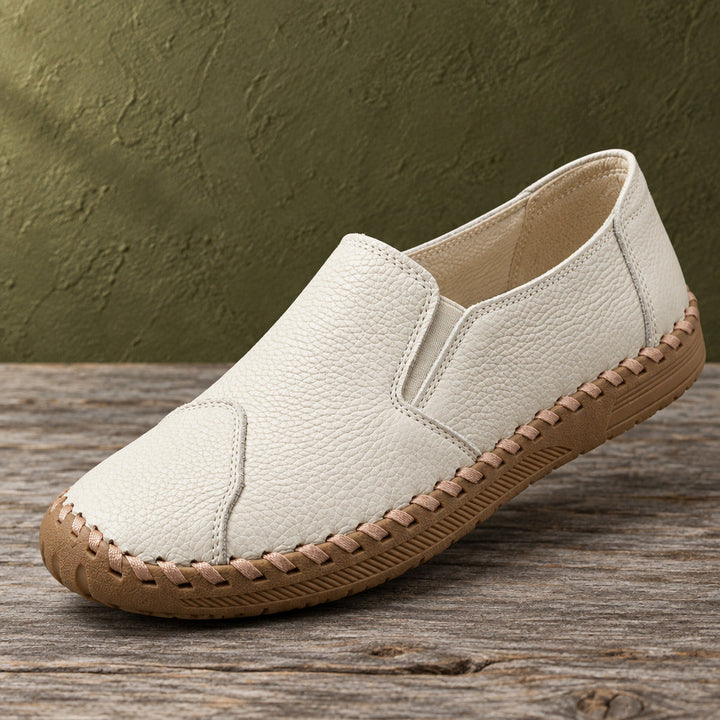 Alderton | Loafers Leather Slip On Orthopedic Hand Stitched