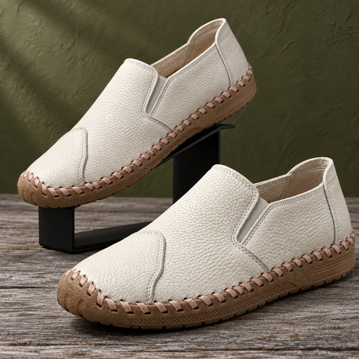 Alderton | Loafers Leather Slip On Orthopedic Hand Stitched