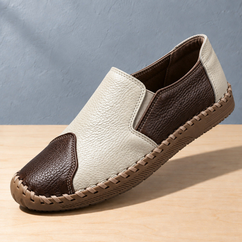 Alderton | Loafers Leather Slip On Orthopedic Hand Stitched