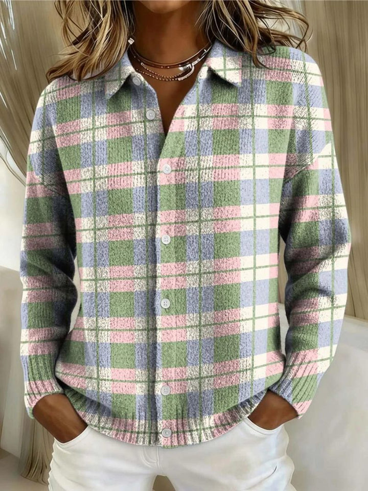 Melodee | Plaid Button-Down Blouse for Women